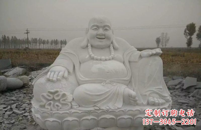 保定质感非凡的汉白玉弥勒佛雕塑