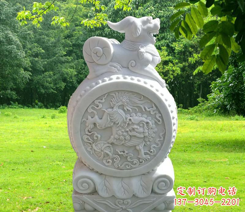 保定中领雕塑貔貅抱鼓石雕塑