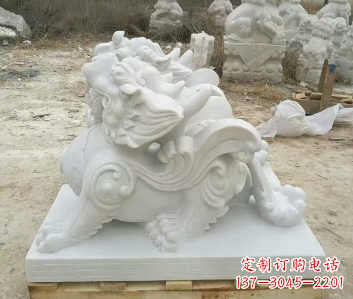 保定精美貔貅门口招财石雕