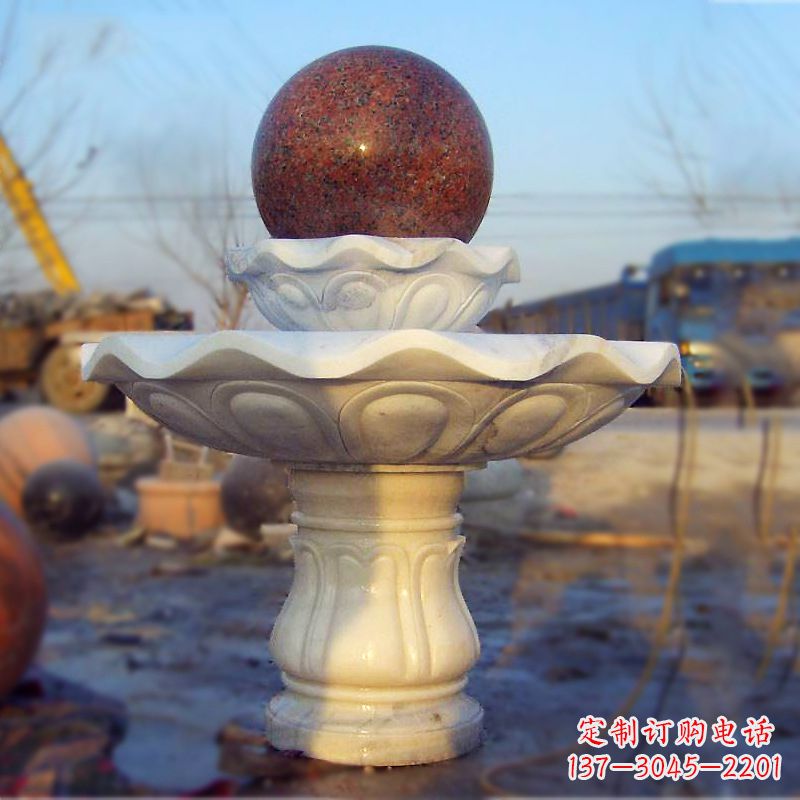 保定全新技艺!汉白玉石风水球雕塑,蕴藏吉祥能量
