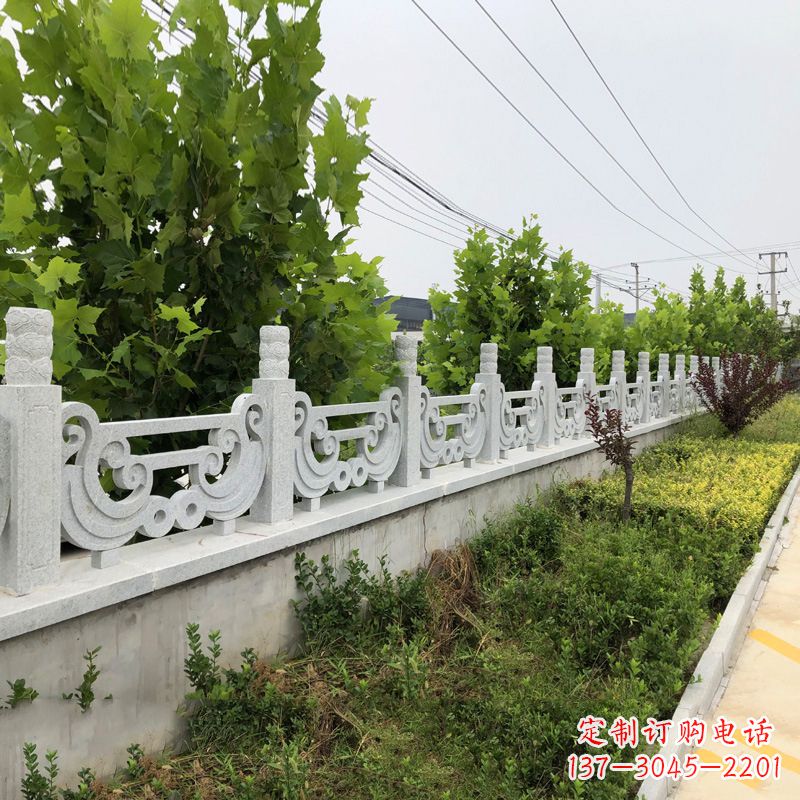 保定汉白玉石栏杆雕塑,精雕细琢,精美无比