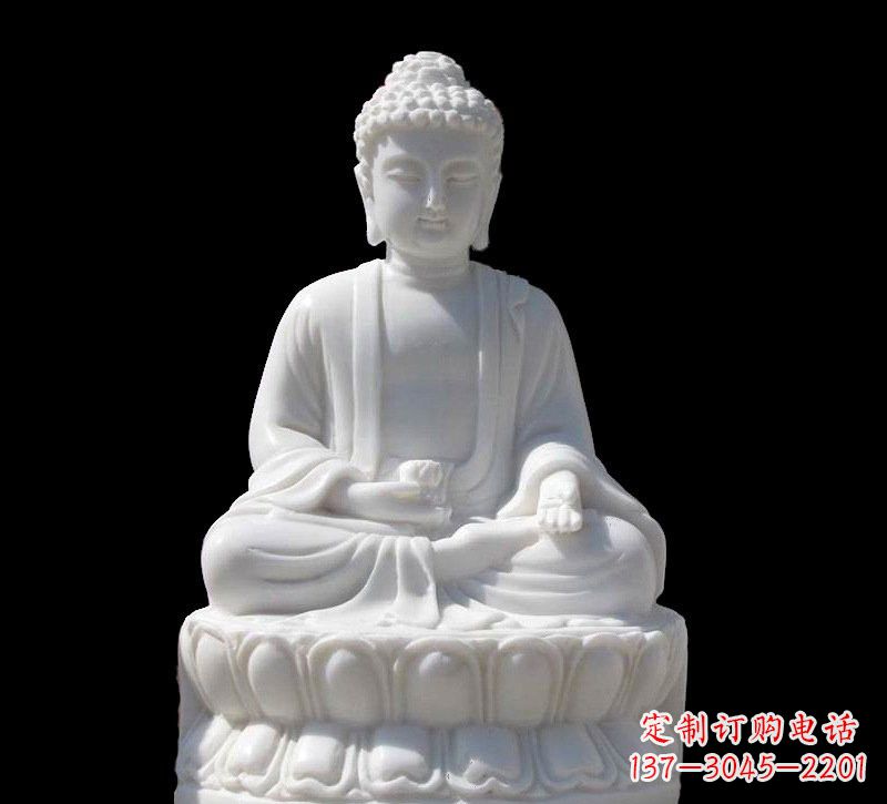 保定高品质汉白玉如来雕塑