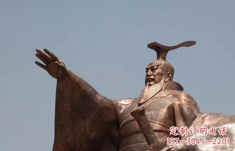 保定汉武帝古代人物铜雕