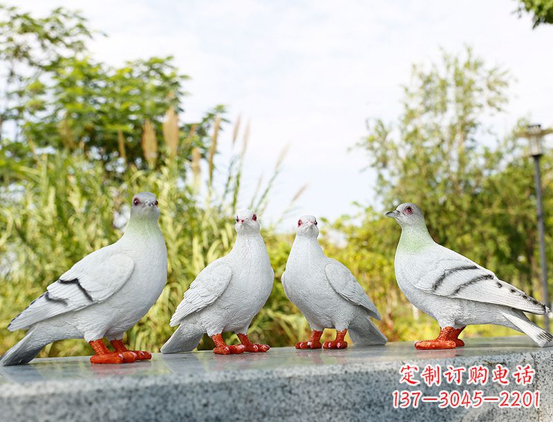 保定中领雕塑-象征和平的标志之鸽