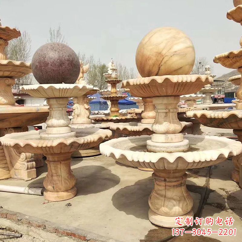 保定河北石雕风水球喷泉,给您无与伦比的美景