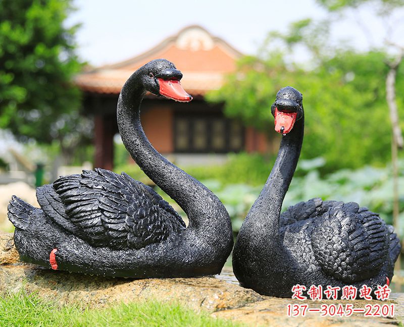 保定黑天鹅玻璃钢仿真雕塑