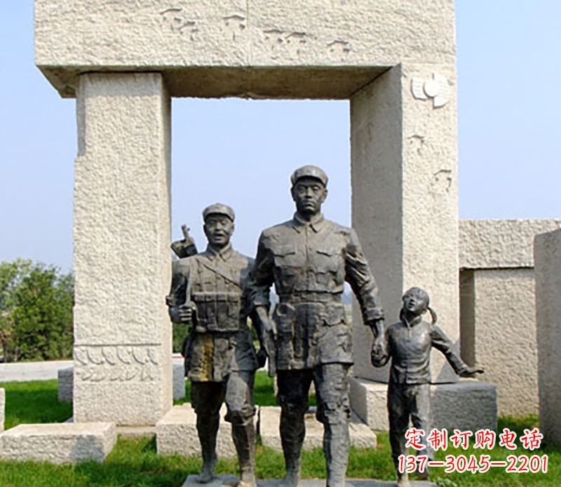 保定红军公园雕塑，精致而独特