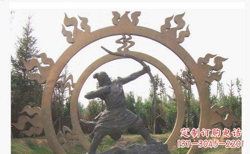 保定专业定制后羿雕塑,完美彰显人物神韵