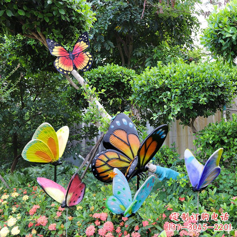 保定蝴蝶玻璃钢仿真雕塑