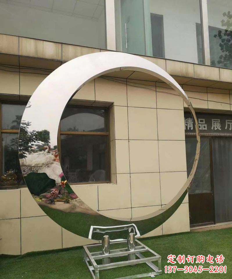 保定完美的不锈钢圆环雕塑