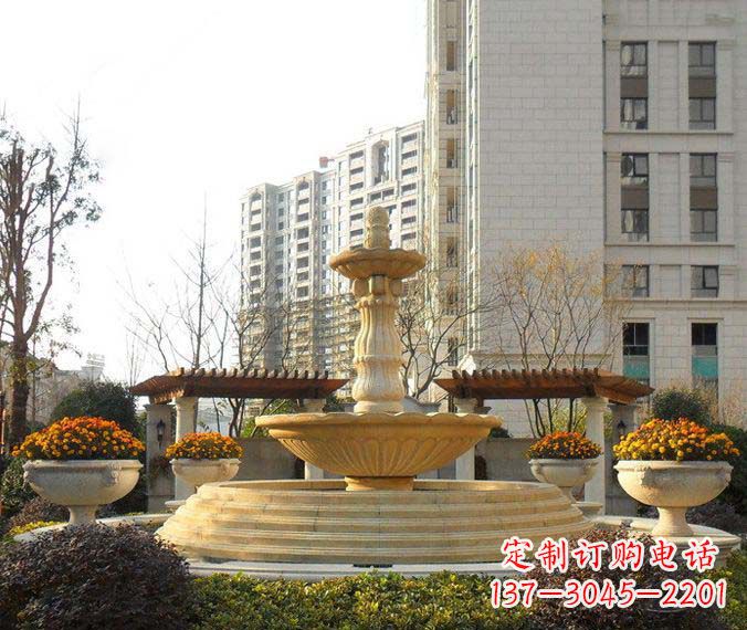 保定多层喷泉石雕,一个非凡的视觉盛宴
