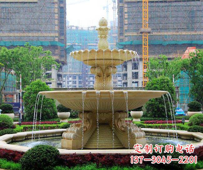保定多层次喷泉雕塑,为您带来清凉夏日