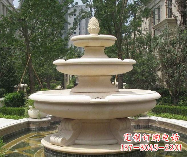保定丰富精美的喷泉石雕