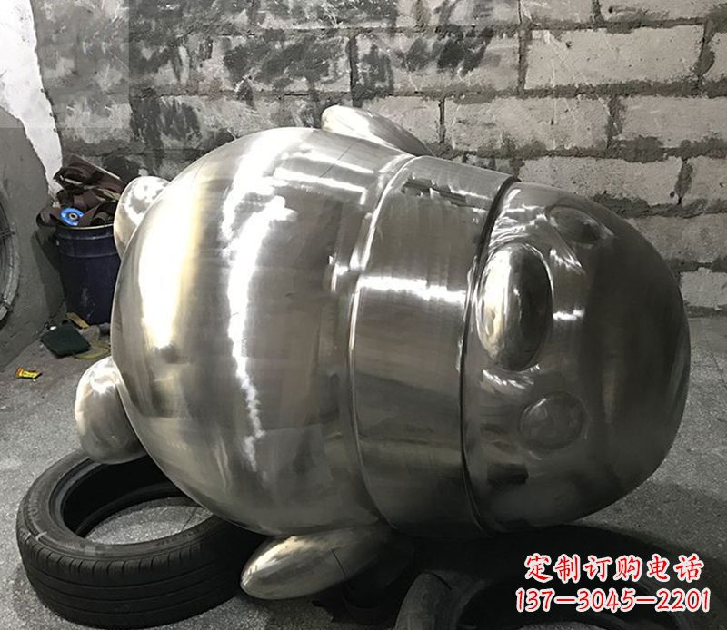 保定户外企鹅雕塑,古典艺术精细工艺美化空间
