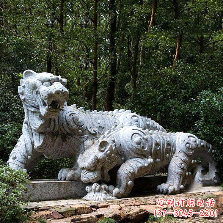 保定花岗岩老虎雕塑是中领雕塑定制厂家专门为客…