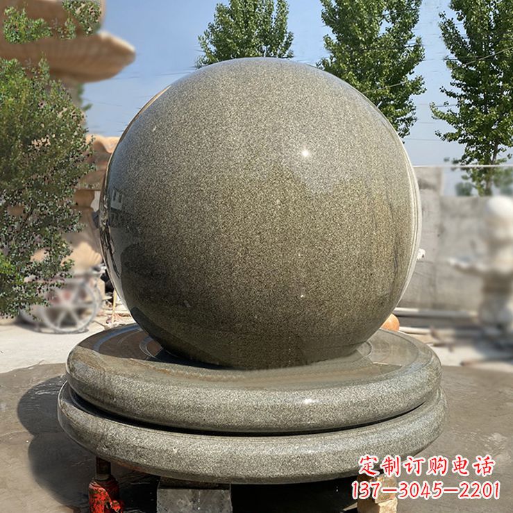保定中领雕塑的花岗岩风水球雕塑是一种独特而优…