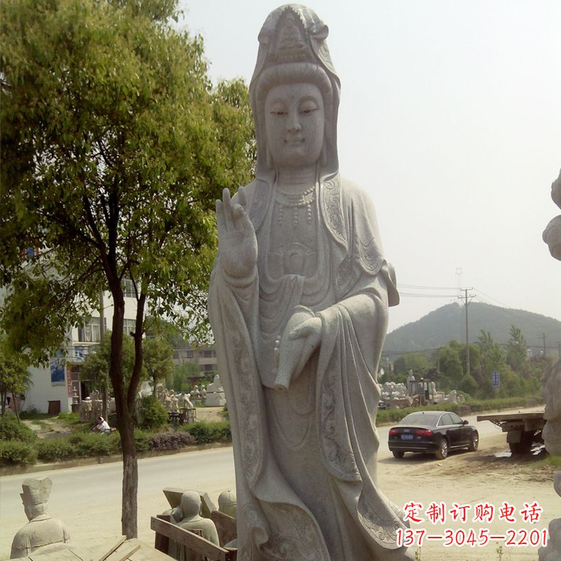 保定中领雕塑定制--品质观音菩萨石雕
