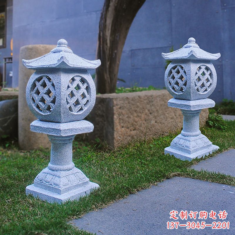 保定花岗岩石灯笼雕塑——点缀家园,照亮晚宴