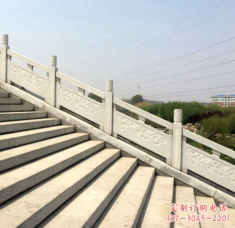 保定欣赏自然之美,定制花岗岩石栏杆雕塑