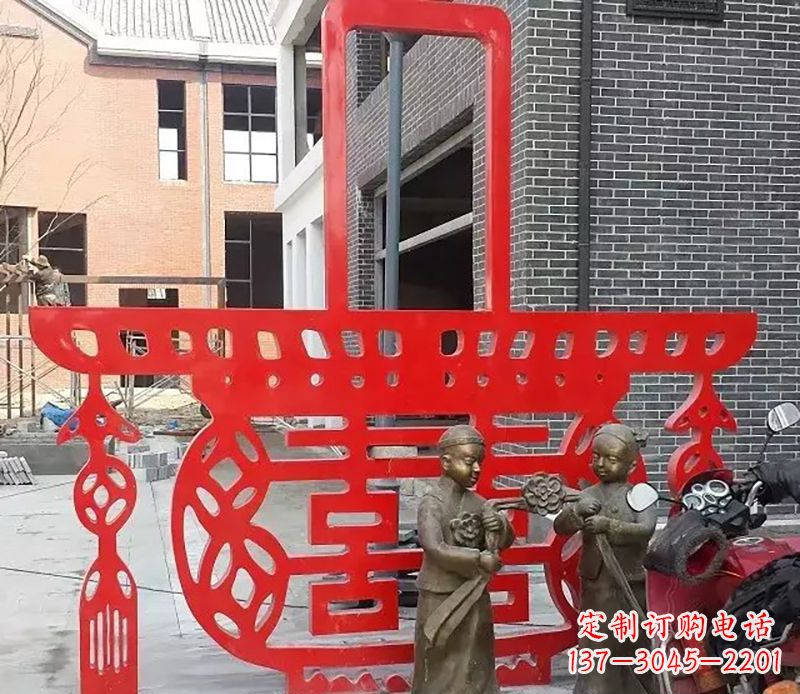保定历久弥新的不锈钢花篮雕塑