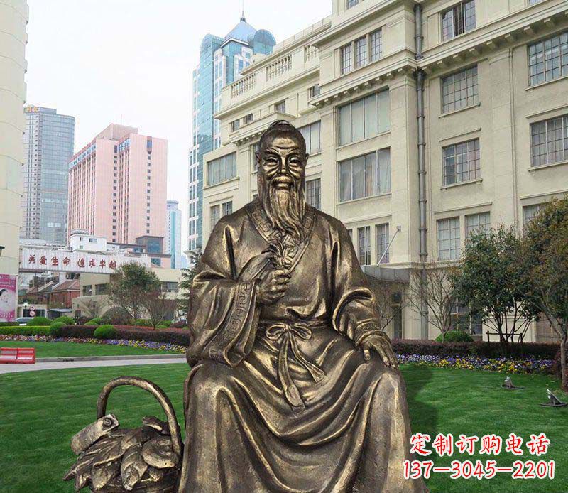 保定精美古典——华佗古代名人铜雕