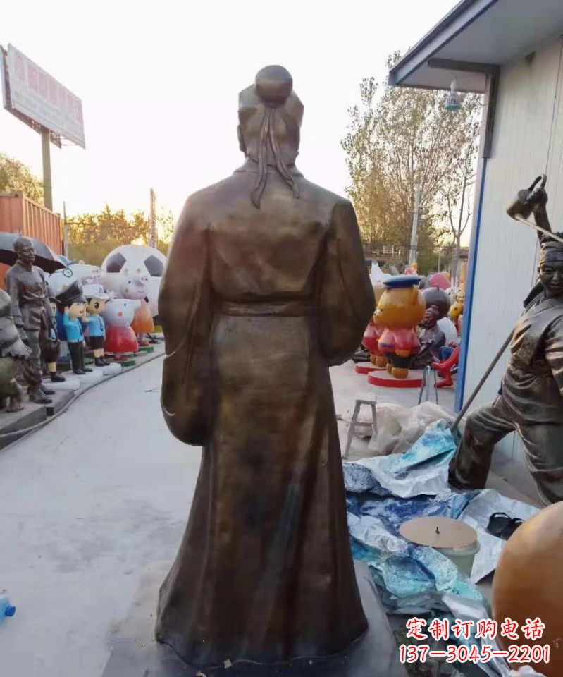 保定精美雕塑永流传——华佗名医铜雕(定制)