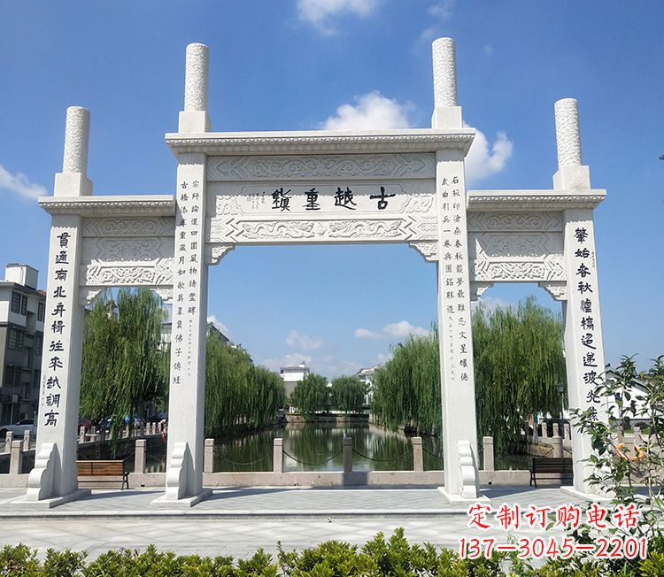 保定华伟石雕牌坊,顶尖定制雕塑