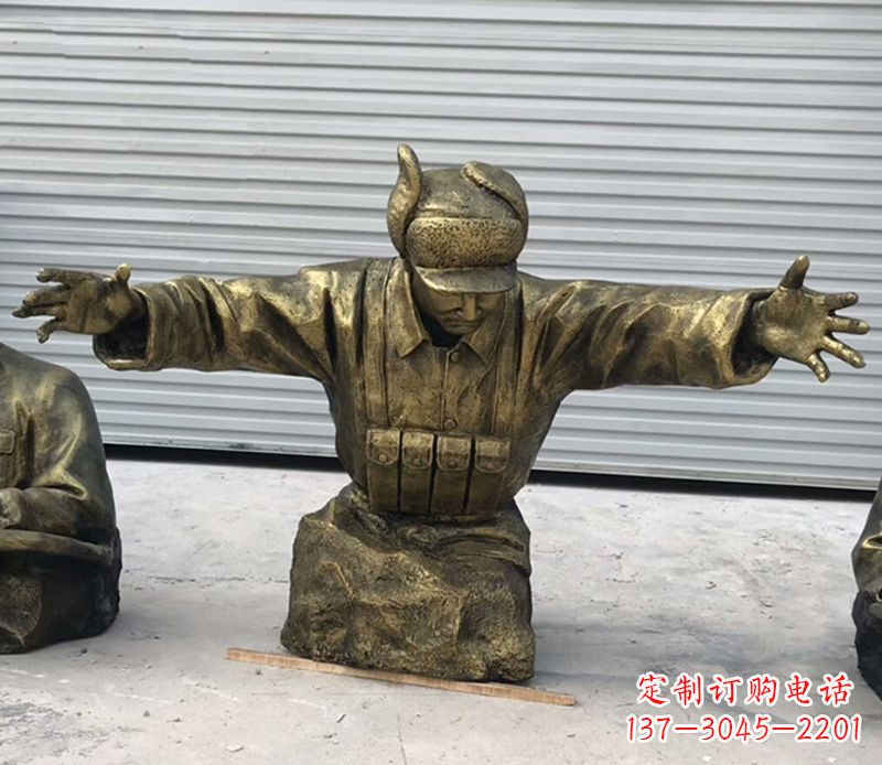 保定黄继光铜雕