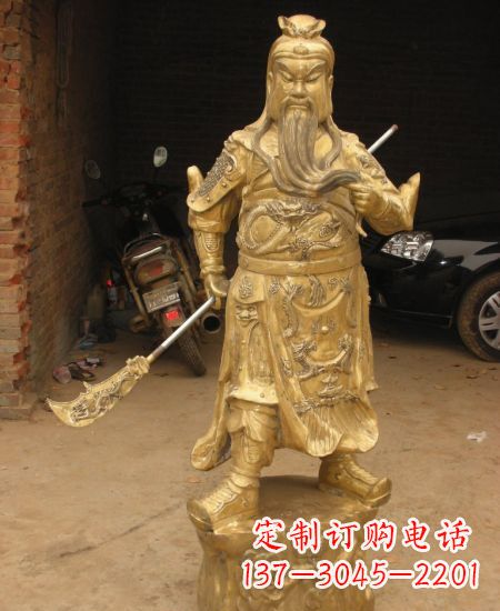 保定优美勇猛的关公雕塑