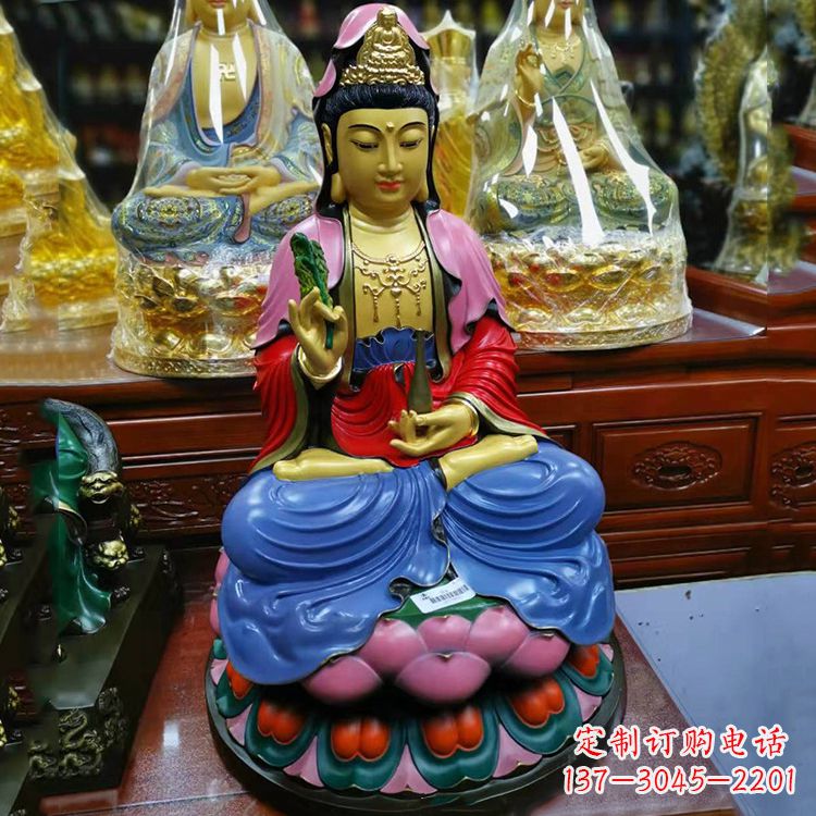保定黄铜观音雕像,让您的家居增添神秘感