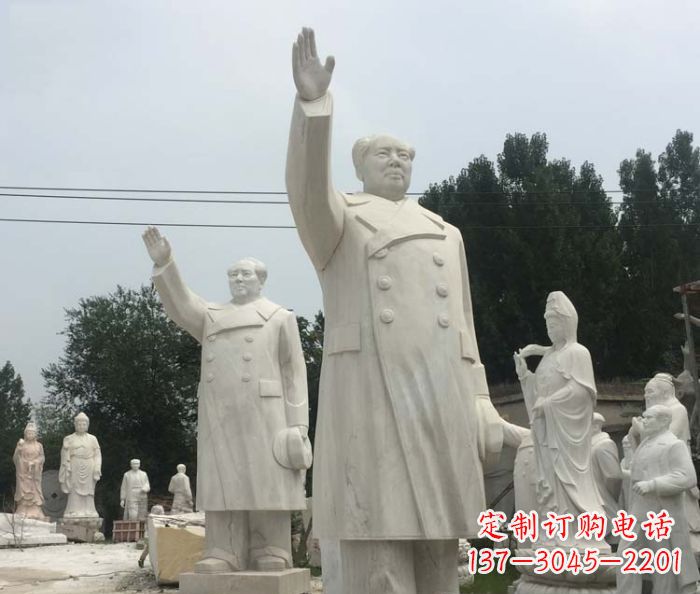 保定挥手毛主席校园伟人石雕