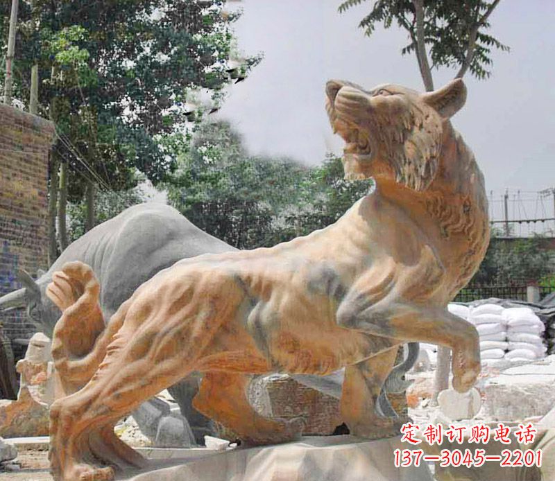 保定象征力量与尊贵的老虎石雕