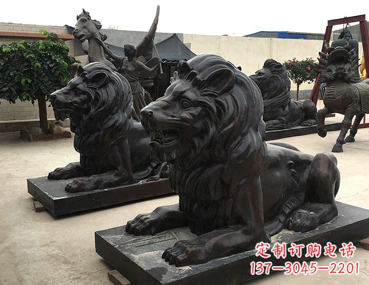 保定汇丰手工铸铜狮子雕塑