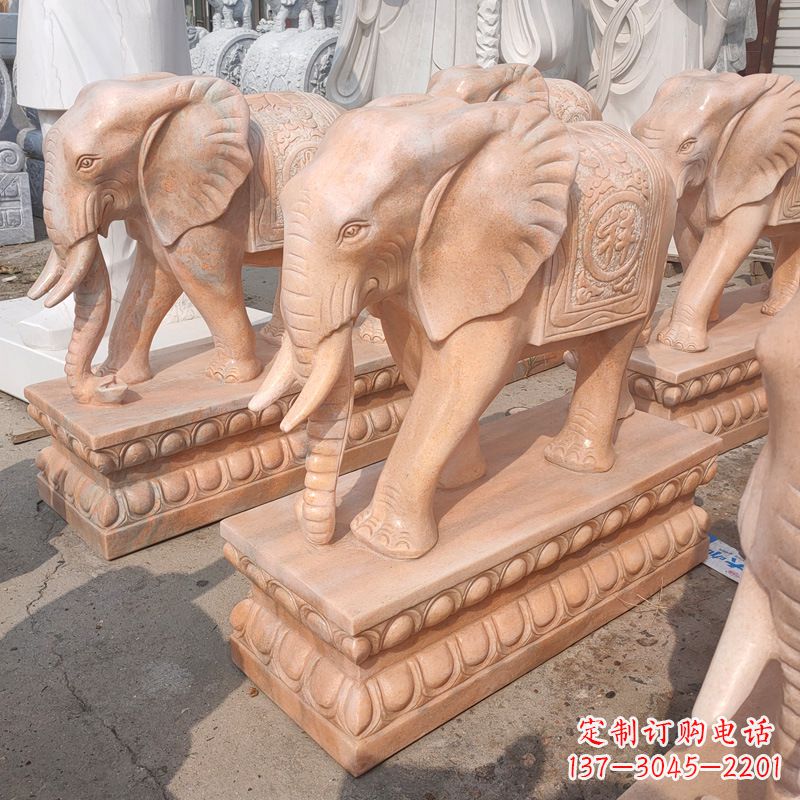 保定中领雕塑:大象雕塑吉祥如意