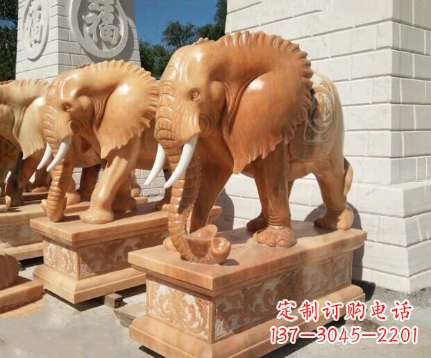 保定象征吉祥及如意的大象雕塑