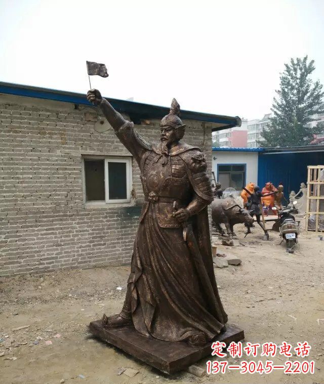 保定将军古代人物铜雕