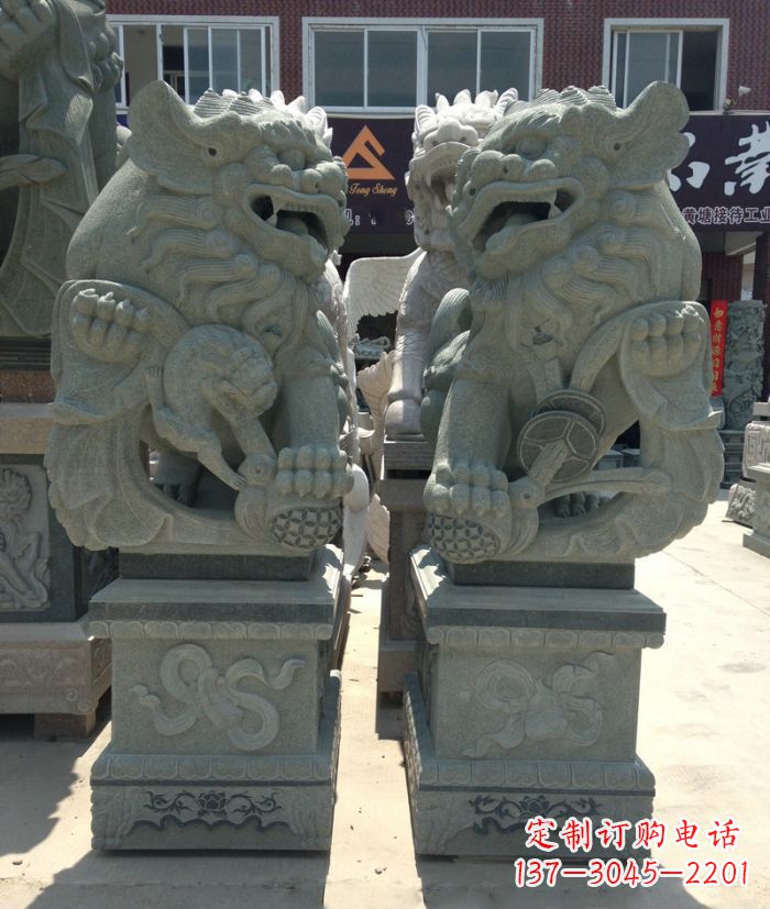 保定南方风石雕狮子,纯手工为你独一无二