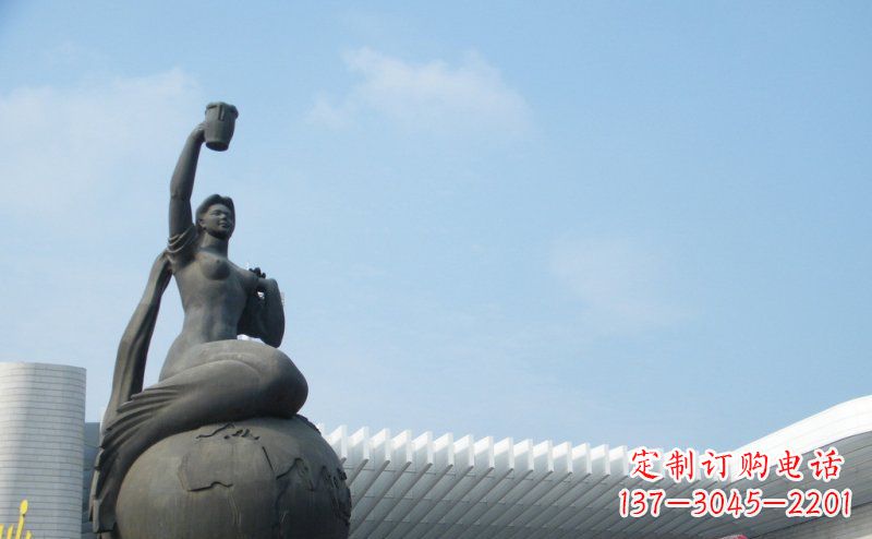 保定中领雕塑推出的精美雕塑——铜铸地球塑像,…
