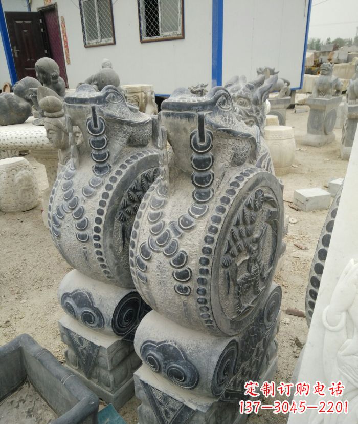 保定古韵深远,金蟾抱鼓石仿古门墩雕塑