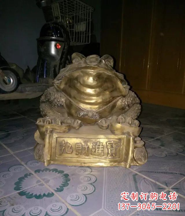 保定金蟾招财进宝动物铜雕