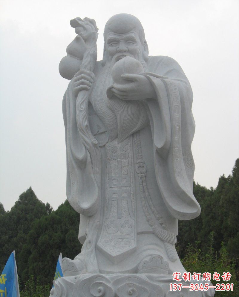 保定大理石老寿星雕塑,重现传统文化的美好