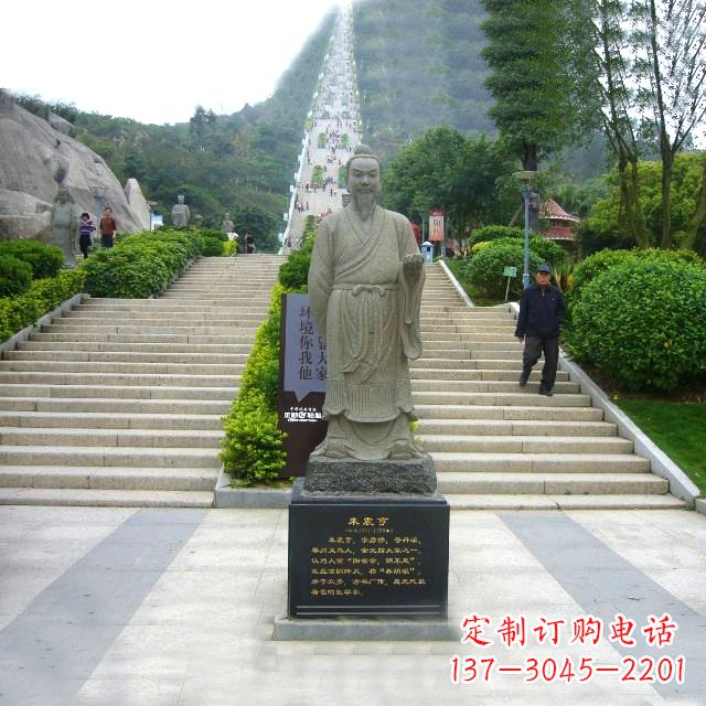 保定景区广场历史名人丹溪翁朱震亨大理石雕塑