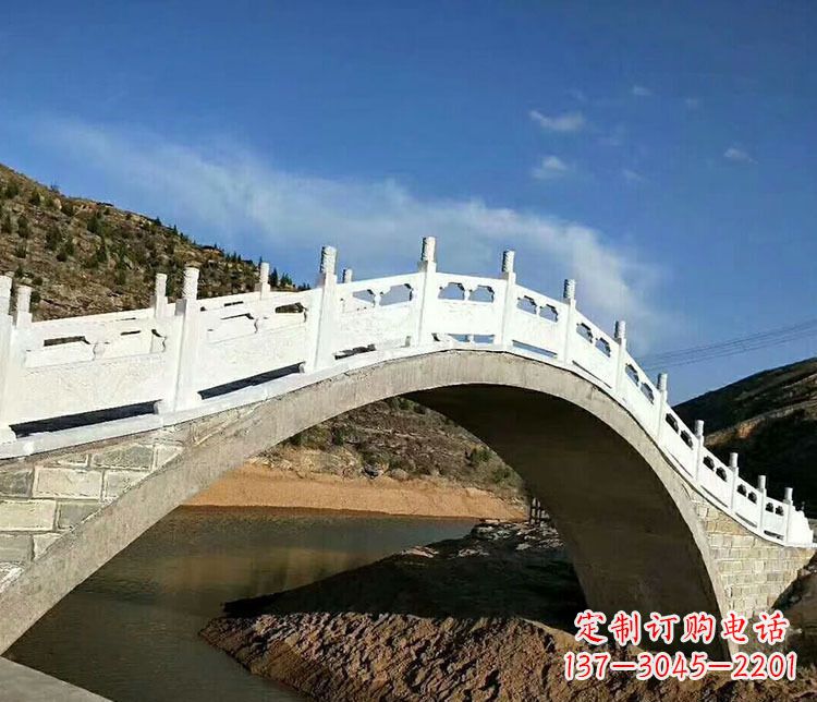 保定景区汉白玉拱桥雕塑