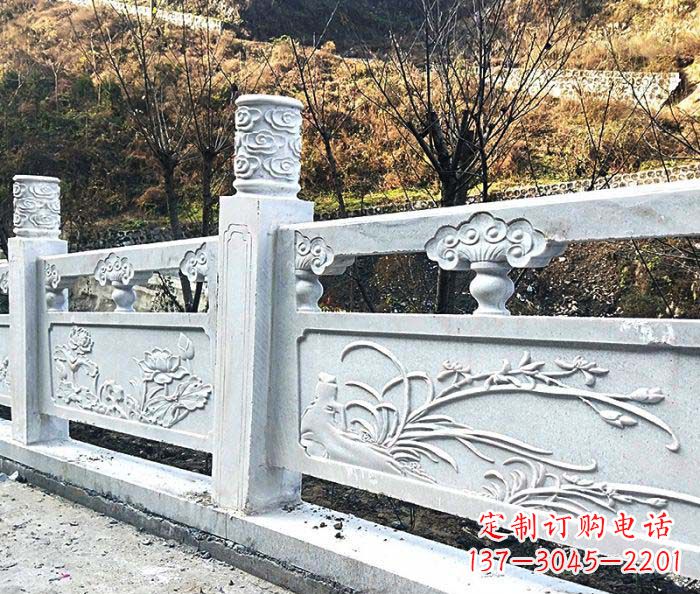 保定景区汉白玉石浮雕栏板 (3)