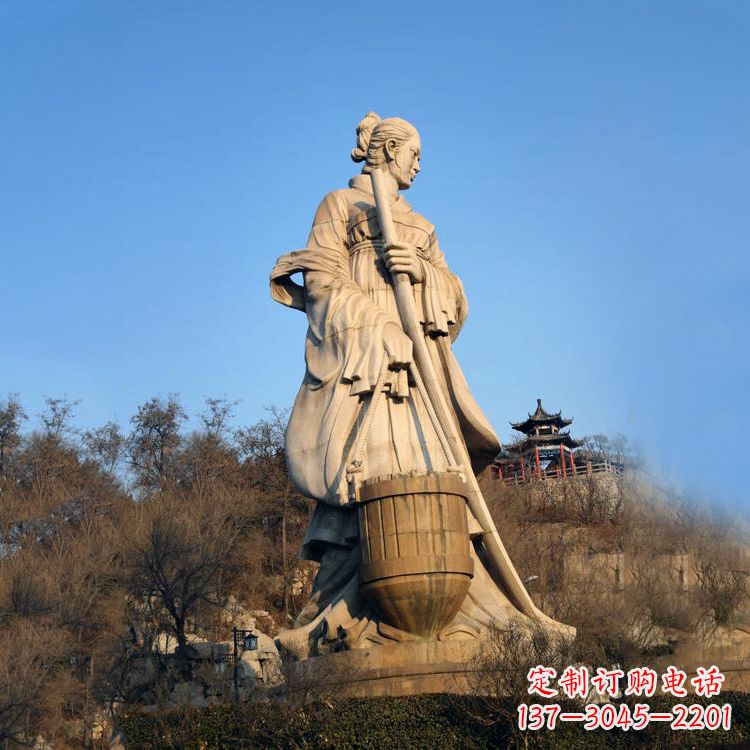 保定重温历史的美女雕塑
