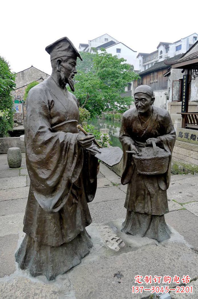 保定经典雕塑:王羲之情景小品