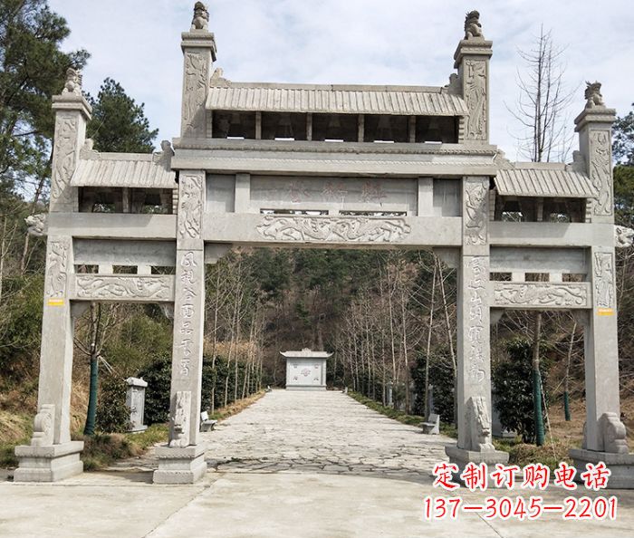 保定中领雕塑定制牌坊石雕