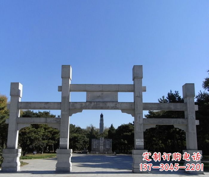 保定中领雕塑石雕牌坊定制