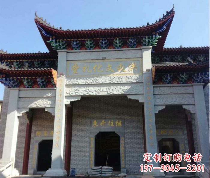 保定景区三门石雕牌楼,精美绝伦的艺术之作