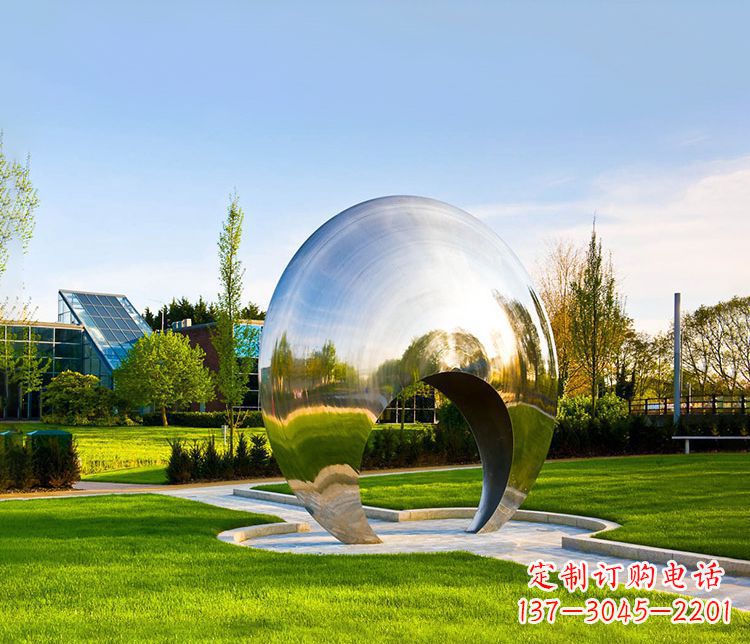 保定金色门楣的精美镜面拱门雕塑